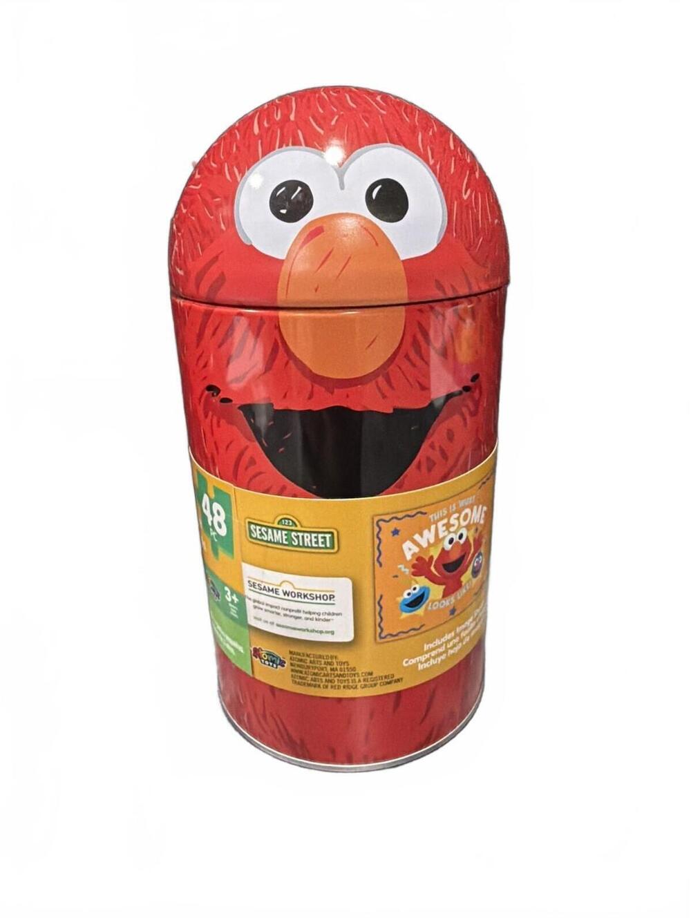 Sesame St Elmo 48 Piec Puzzle In Collectible Reusable